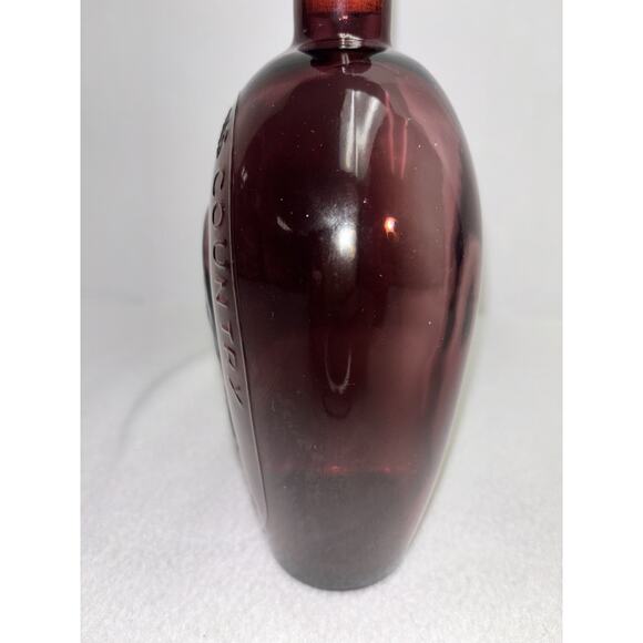 Washington Purple Amethyst Glass Bottle Wheaton Glass NJ Father of His Country - Picture 4 of 11